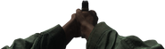 The default iron sights of the X16.