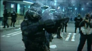 War Machine riot police ending cutscene BOII