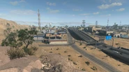 The rock plateau consists of an elevated view of the freeway and suburbs. A small Gas Station can be found nearby.