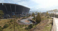 Small plaza next to the Stadium.