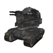 Render of the A.G.R. with digital camouflage, commonly as enemy.