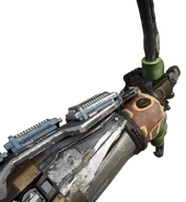 The Combat Axe being held in first person.