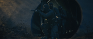 Perseus operatives exiting a tunnel while preparing to attack a poorly-defended nuclear facility.