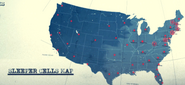 Map of sleeper agent cells in North America.