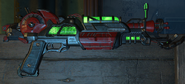 Close-up view of the weapon in the mystery box.