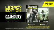 The release information for Call of Duty: Infinite Warfare and Call of Duty 4: Remastered.