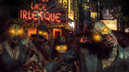 Zombies roaming the streets of Morg City.