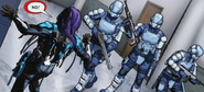 Manta Ray surrounded by Atlas troops.