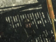 Убитый ефрейтор Арсений со Знаменем Победы в руке