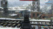 The Steyr AUG-H's iron sights