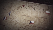 Czechoslovakia, pointed on the map in The Resistance teaser.