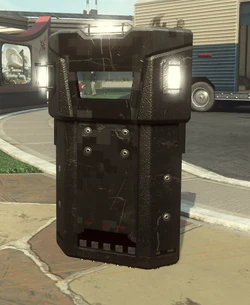 A planted Assault Shield