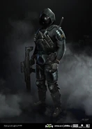 Concept Art of "Oni Eclipse" skin.