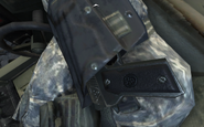 An M9 in a soldier's holster