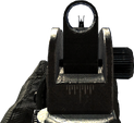 The M16A4's iron sights in Modern Warfare 2.