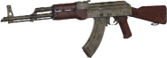 AK-47 with Desert camouflage.