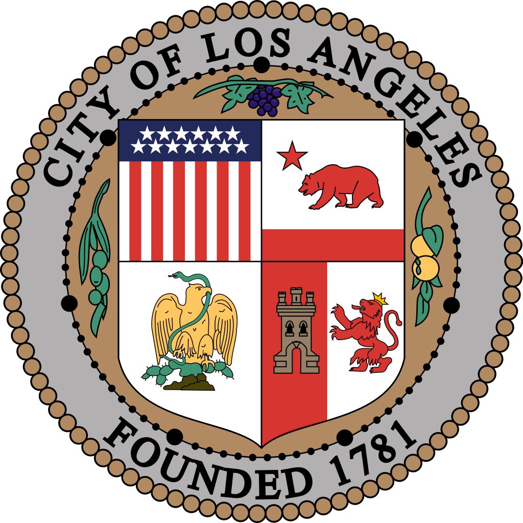 October 1, 2021, Springfield, USA, Emblems of the Los Angeles