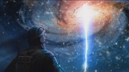 Nikolai looks at the Multiverse before it is plunged into the Dark Aether.