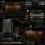 Eine Textur der ursprünglich geplanten Waffe