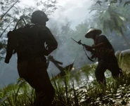 VC Soldier doing a Bayonet Charge.