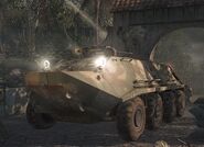 A BTR-60 used by the Tropas in "Operation 40".