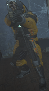 KVA Soldier disguised Hazmat Suit in Detroit.