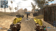 Gold Camouflage on akimbo Desert Eagles