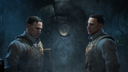 Future Primis Richtofen meets with his past self in the intro cinematic of Blood of the Dead.
