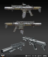 VAPR-XKG concept art by Rick Zeng. Note the built-in suppressor.