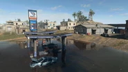 The east of the town is a Gas Station which marks the receding water. Stores, housing and warehouses can all be found here.