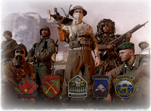 CALL OF DUTY WWII - LOCAL MULTIPLAYER CREATE A CLASS MENU - ALL WEAPONS -  DIVISIONS - BADGES 