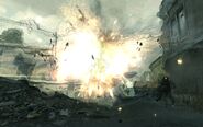 Bouncing Betty detonating