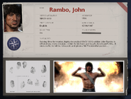 Rambo's bio in Black Ops Cold War.