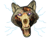 The icon of the Lightning Hound used for Rush.