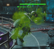 Zombie being affected by Brain Rot.