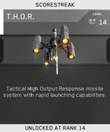 The T.H.O.R. being unlocked in Multiplayer.