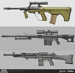 Concept art of the M82 (middle).