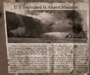 Vorshevsky mentioned in an article in "Loose Ends". Note that the picture in the newspaper is based off of a real photograph of the Pentagon after it was hit on September 11th, 2001.