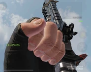 Pulling the charging handle