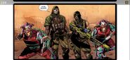 Mace and Kreuger among two clown soldiers in the Comics.