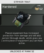 Hardened being unlocked in multiplayer