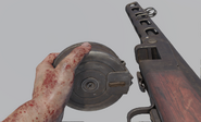 Reloading the PPSh-41 in Zombies.