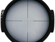 The default reticle of the AX-50.