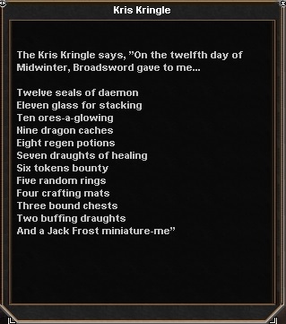 Midwinter rewards