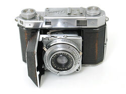 Kodak Retina IIa Type 150. Made In Germany between 1939 and 1941. Version with Kodak Ektar f:3,5 F=5cm lens.