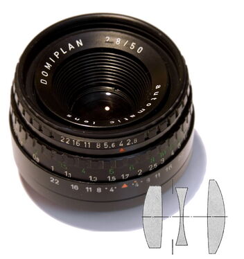 Domiplan 2,8/50 Automatic Lens | Camerapedia | Fandom