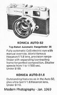Konica Ad 1969 - Modern Photography B&W