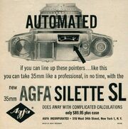 Original 1958 Print Ad for the Agfa Silette SL Automated 35mm Camera