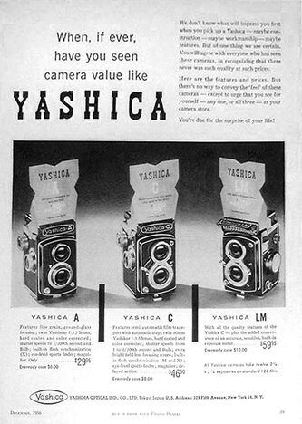 Dec 1956 Yashica A, C & LM 