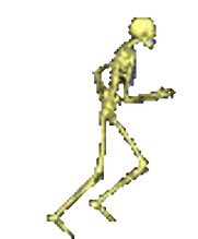 Skeleton Running Gif